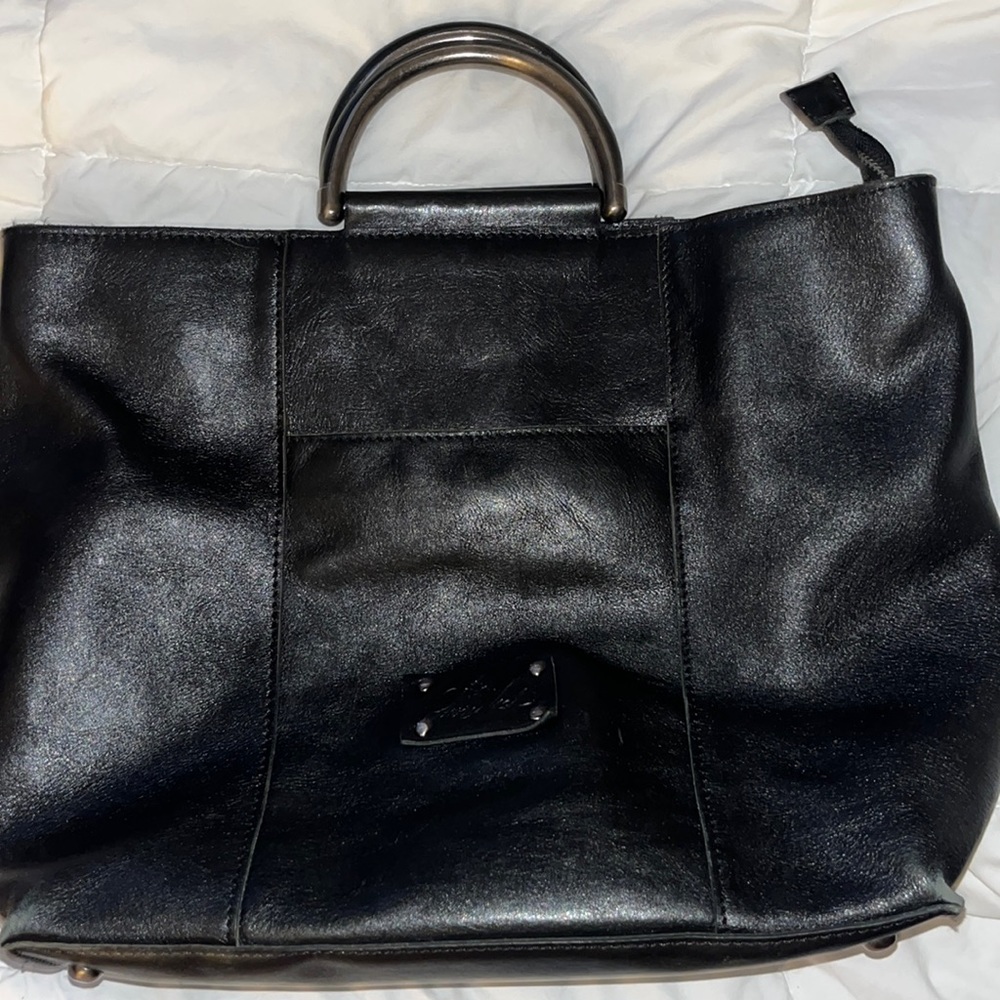Metal Handle Patricia Nash /Briefcase Tote Black